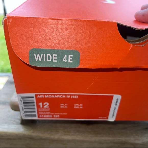 Nike Air Monarch IV Sneakers Red/White/Black Men's - Size 12EEEE - Picture 12 of 12